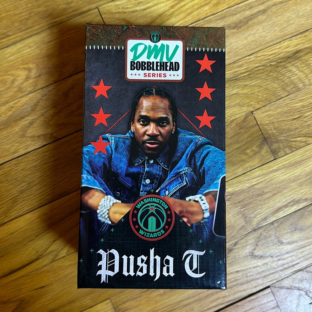 WASHINGTON WIZARDS - DMV SERIES BOBBLEHEAD #3: PUSHA T - NBA SGA 03/17/2024